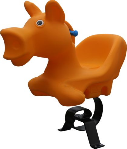 Лошадка оранжевая (пластик)